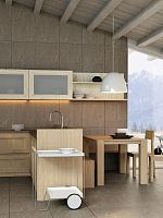 Traditional kitchen CHARME GOLAsolid woodwoodenwith integrated handle