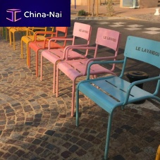 Contemporary chair CADIRAoutdoorgalvanised steelgalvanised steel base