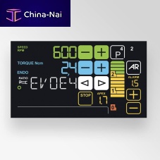 Apex locator with touchscreen