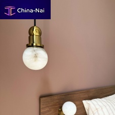 Pendant lamp BILBOsteelpolished brassjade