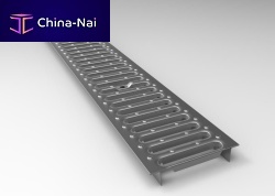Stainless steel grating for drain channel GRIGLIE STAMPATE PEDONALIfor public spacesfor industrial applications