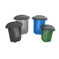Plastic trash can RND seriesin-groundfood waste disposalround lid