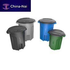 Plastic trash can RND seriesin-groundfood waste disposalround lid