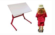 Height-adjustable ergotherapy table ergo Skateron casterspediatric