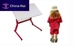 Height-adjustable ergotherapy table ergo Skateron casterspediatric