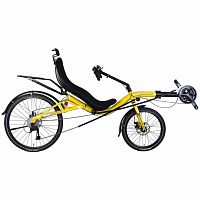 Crank-propelled recumbent bicycle Goal 2026x - OSS/USSadultyellow