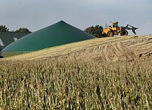 Biogas storage tank cover double membranePVC