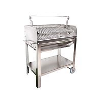Charcoal barbecue ARGENTAwood-burningon castersfree-standing