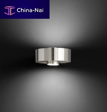 Contemporary wall light AMYindoorstainless steelround