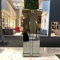 Smoked glass plant pot Gattopardosquarehome