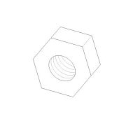Knurled nut stainless steelthreaded