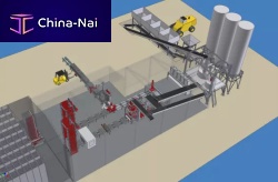 Concrete product production line