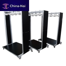 Transport trolley storagefor rollswith swivel casters