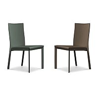 Contemporary chair MARLENEindoorsplit leatherfull-grain cowhide