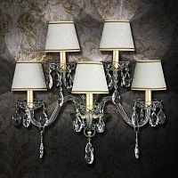 Contemporary wall light OLYMPIAindoorchromed metalSwarovski® crystal