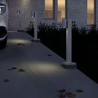 Garden bollard light L92urbancontemporaryanodized aluminum