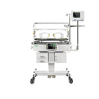 Infant incubator on casters OKM 801Trendelenburgwith monitorwith 4 operating windows