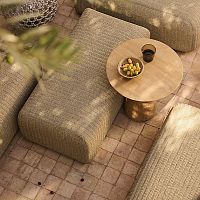 Contemporary pouf MAIfabricsquareoutdoor