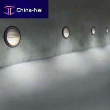 Recessed wall light fixture SPIALEDroundIP67