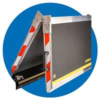 Car wheelchair ramp vehicle-mounted