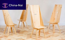 Contemporary chair WASTE NOT WANT NOTwoodenin reclaimed materialhome
