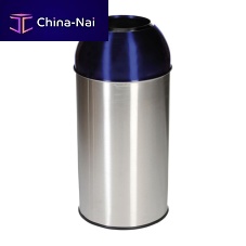 Public trash can OPEN DOME stainless steelcontemporary