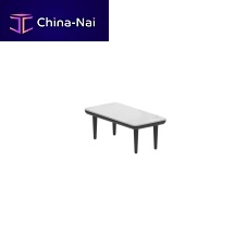 Contemporary coffee table STYLETTOteakceramicaluminum base