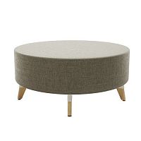 Contemporary ottoman RESI®fabricpolyurethaneround