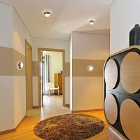 Contemporary ceiling light PUK ONEroundborosilicate glassmetal