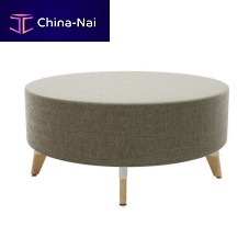 Contemporary ottoman RESI®fabricpolyurethaneround