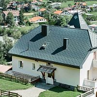 Interlocking roof tile RHOMBOIDlozenge-patternedmetalwhite