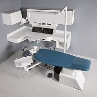 Stand-alone dental unit MCwith adjustable headrestwith delivery systemwith LED light