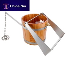 Wooden shower 87038stainless steelswinginground