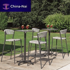 Contemporary bar chair SOFToutdoormetalrope