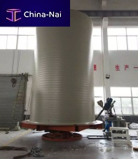Hot air welding machine PST-4500PLC-controlledfor storage tanksbottom seam
