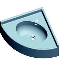 Wall-mounted washbasin SANIVASQUEresin1-holewith overflow