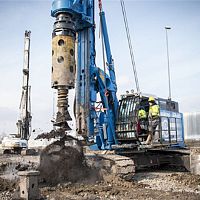 Continuous flight auger (CFA) drilling rig SR-65pilingcrawlerrotary