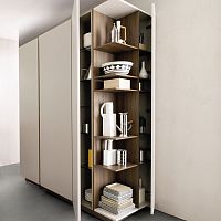 Contemporary storage cabinet for kitchen PUZZLE PLUSwooden