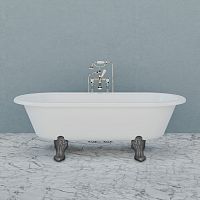 Oval bathtub LB 8643with legsclassiccomposite