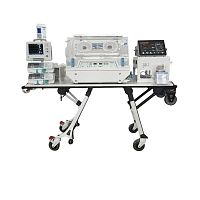 Neonatal transport incubator HB2000on casterselectricwith 4 operating windows