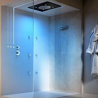 Steam shower sensorywaterfallglass