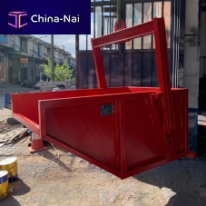 Metal elevator bucket for heavy loadsconstruction