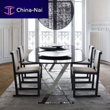 Contemporary chair Musaindoorfabricleather