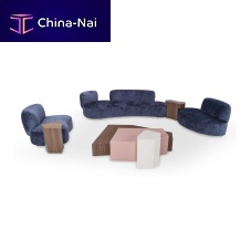 Modular sofa I SASSIsemicircularcontemporaryfabric