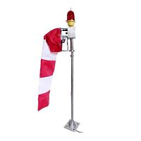 Airport wind cone AH-HP-W1for helideckswith mastinternally illuminated