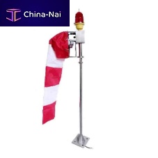 Airport wind cone AH-HP-W1for helideckswith mastinternally illuminated