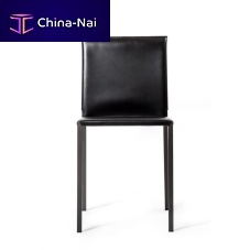Leather chair ANNETTEcontemporaryindoormetal base