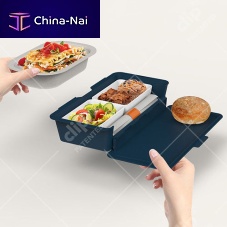 Aircraft cabin meal tray plasticdisposablereusable