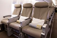 Seat upholstery leather naturalplain