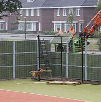 Noise barrier with modular panels NoiStopsteelstone woolfor garden enclosures